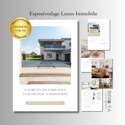 Exposévorlage für Immobilienmakler✶✶Digitales Produkt/Vorlagen-Link✶